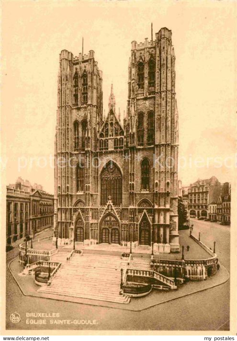 72829822 Bruxelles Bruessel Eglise Sainte Gudule  - Sonstige & Ohne Zuordnung