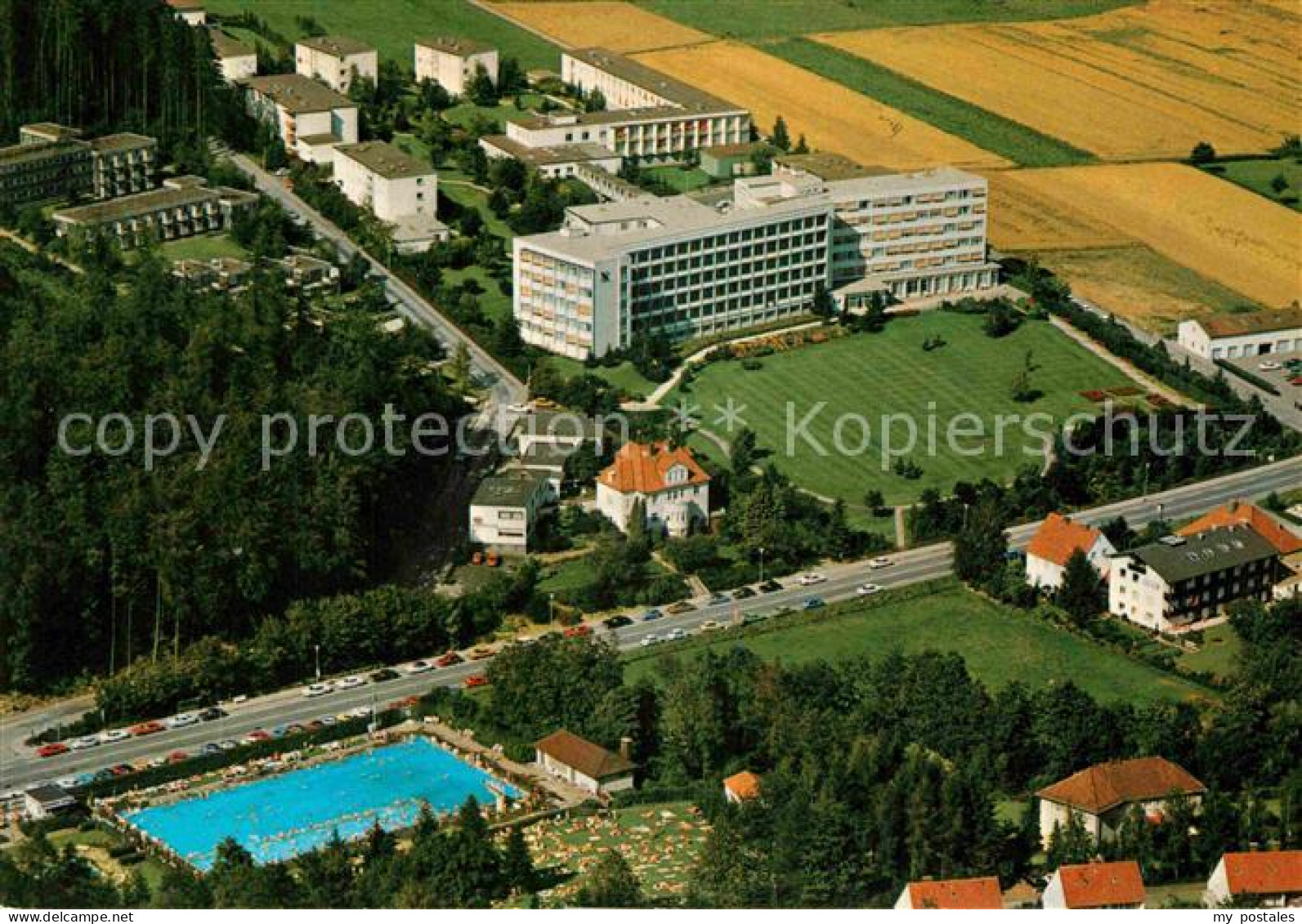 72829512 Bad Driburg Fliegeraufnahme Freibad Kurklinik Berlin Der BfA Alhausen - Bad Driburg