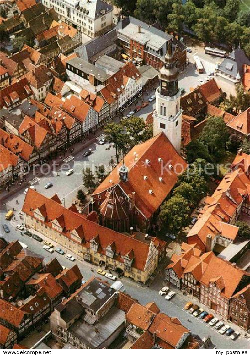 72829472 Celle Niedersachsen Rathaus Stadtkirche Fliegeraufnahme Altencelle - Celle