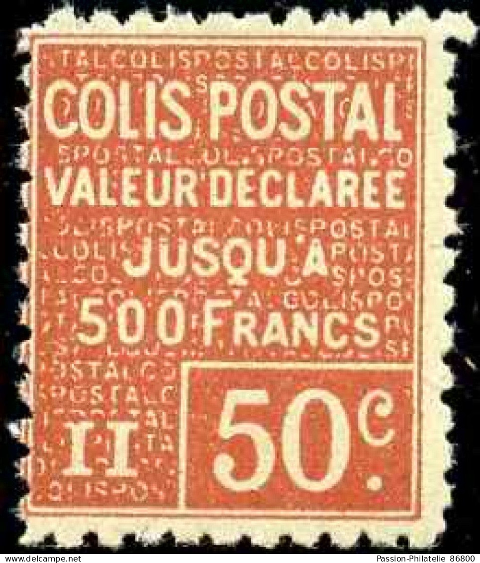 France Colis Postaux N°56 50c Rouge Qualité:** - Mint/Hinged