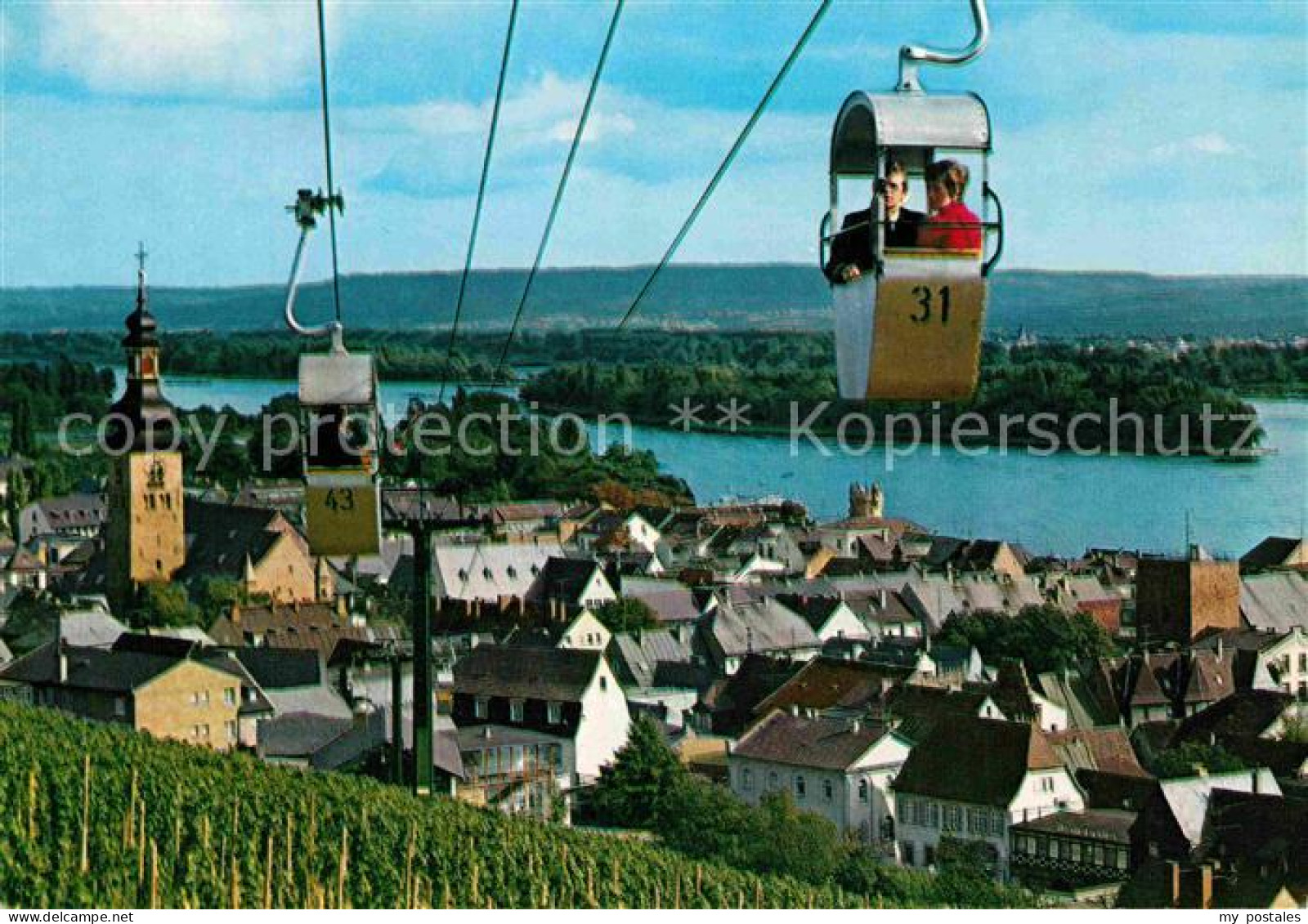 72829454 Ruedesheim Rhein Kabinenseilbahn Ruedesheim Am Rhein - Ruedesheim A. Rh.