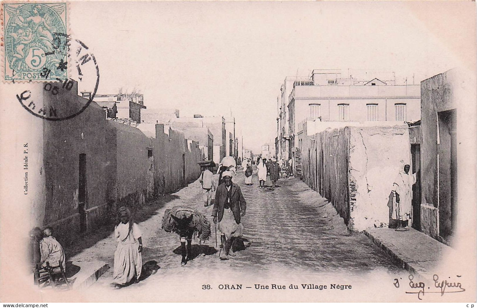 Oran - Une Rue Du Vilage Negre -  CPA°J - Oran