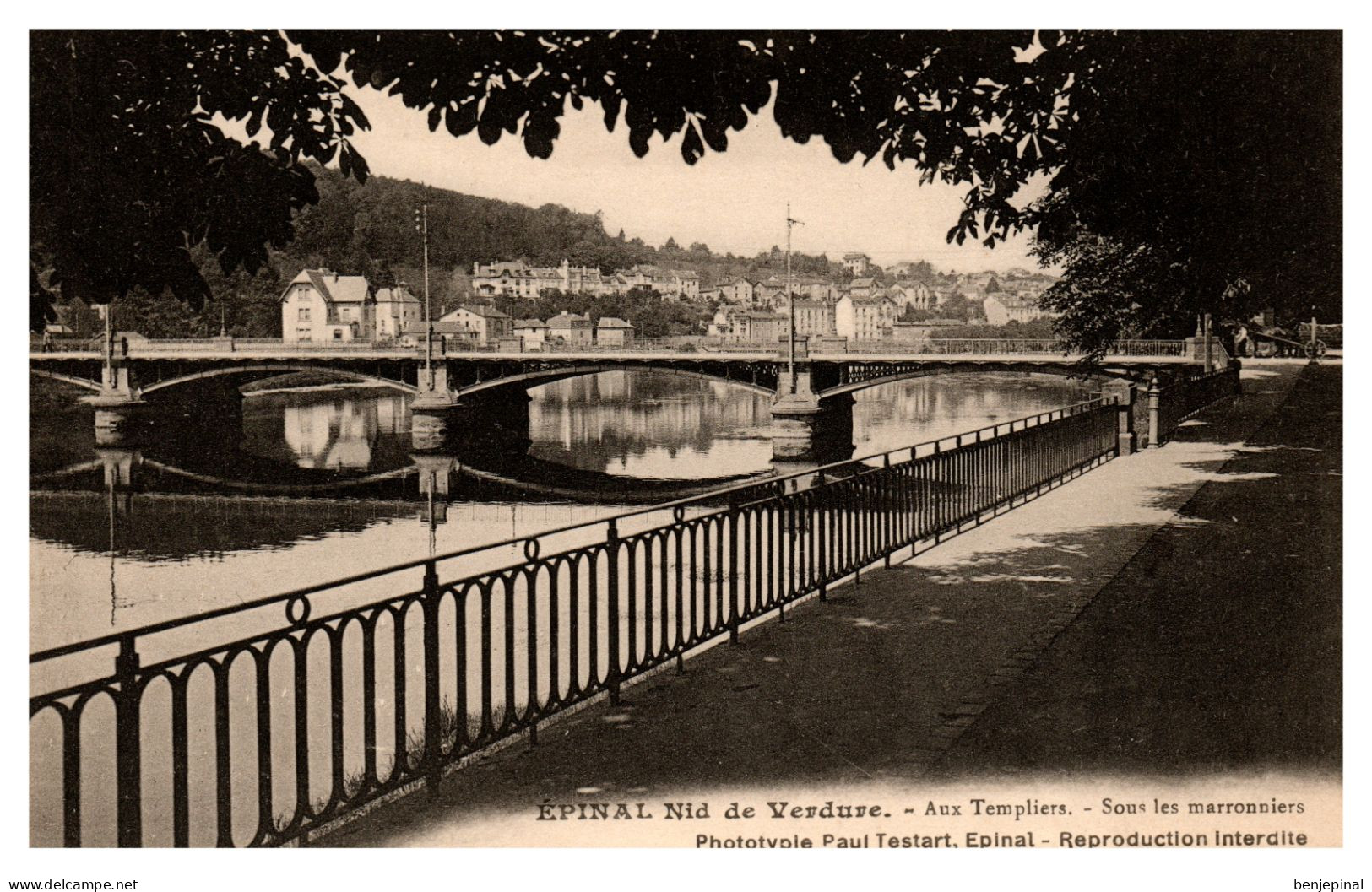 Epinal - Aux Templiers - Sous Les Marronniers (Testart éditeur) - Epinal