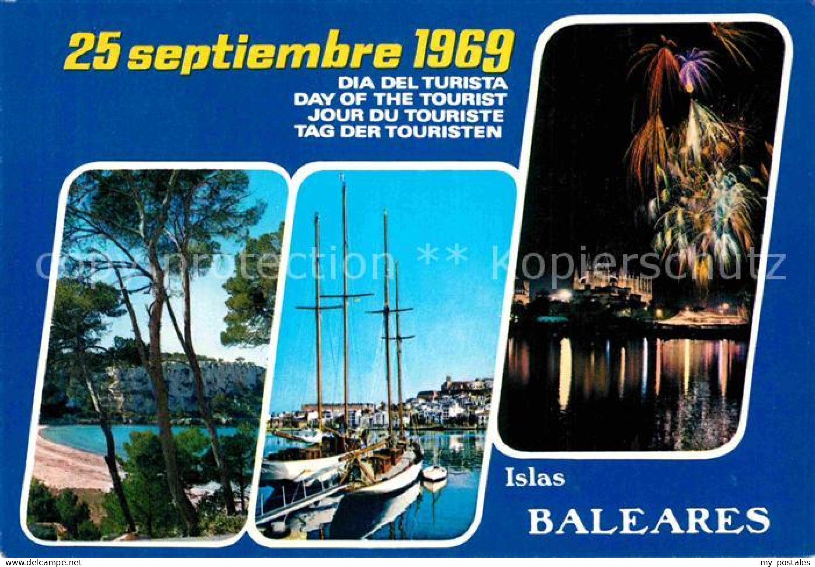 72829185 Islas Baleares Dia Del Turista Septiembre 1969 Tag Der Touristen Strand - Autres & Non Classés