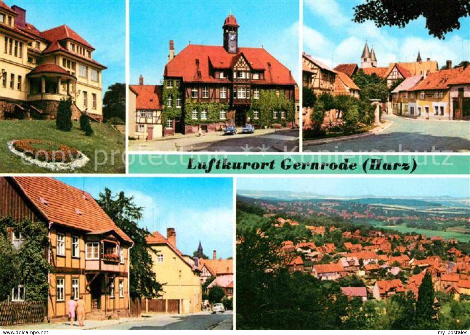 72829131 Gernrode Harz FDGB Erholungsheim Stubenberg Rathaus Spielplatz Blick Na - Altri & Non Classificati