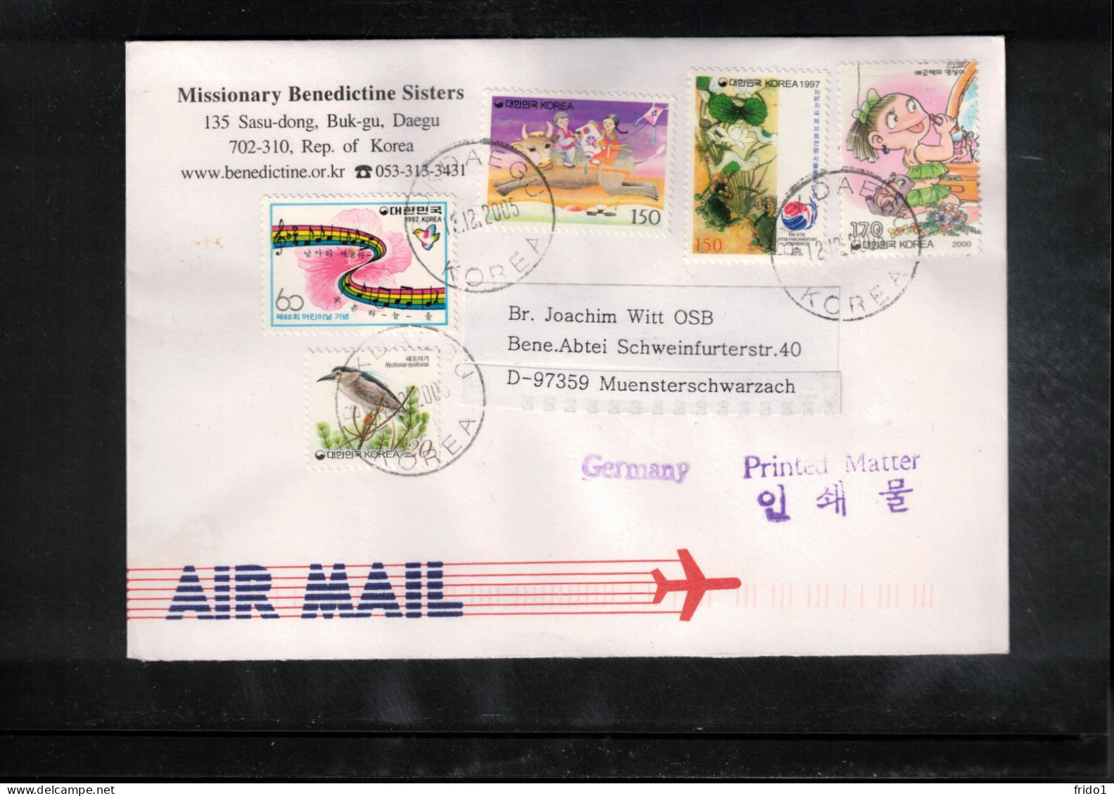 South Korea 2005 Interesting Airmail Letter - Corée Du Sud