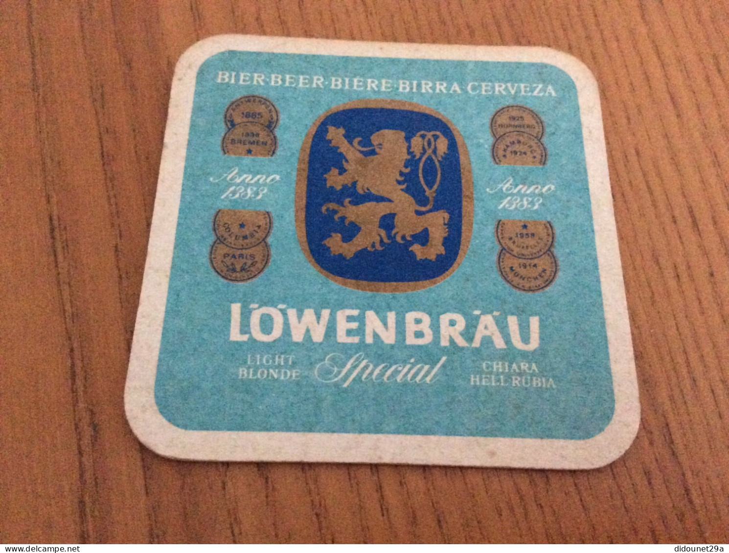 Sous-bock Allemagne "LÖWENBRÄU - Miesbach 1820" 1/6 - Portavasos