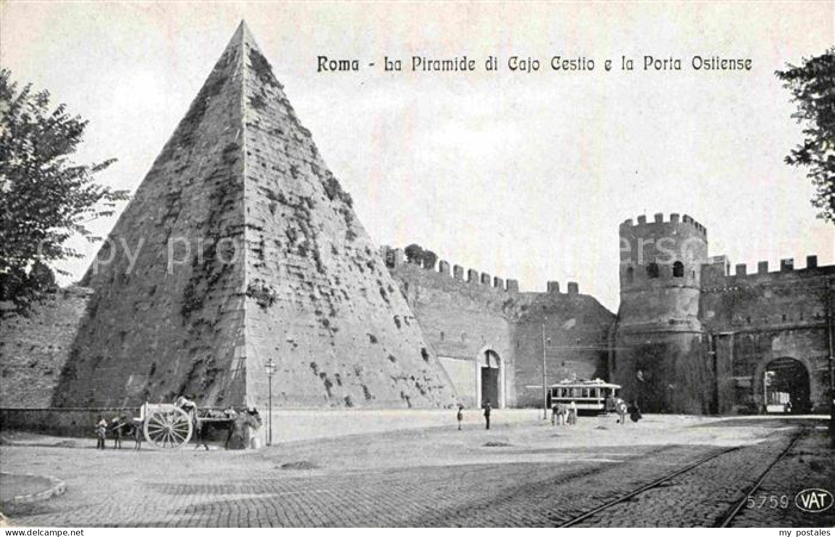 72829049 Rom Roma La Piramide Di Cajo Cestio E Porta Osliense  - Altri & Non Classificati