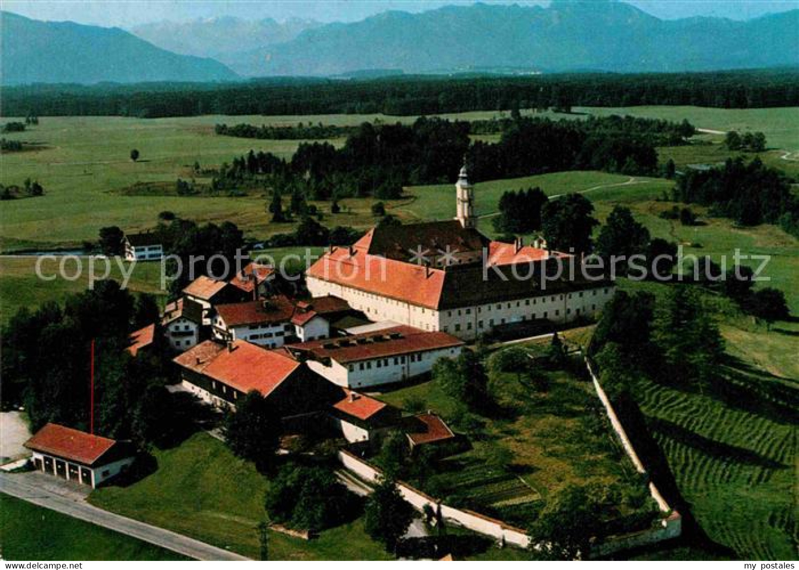 72828808 Reutberg Kloster Benediktenwand Karwendelgebirge Fliegeraufnahme  Sachs - Andere & Zonder Classificatie