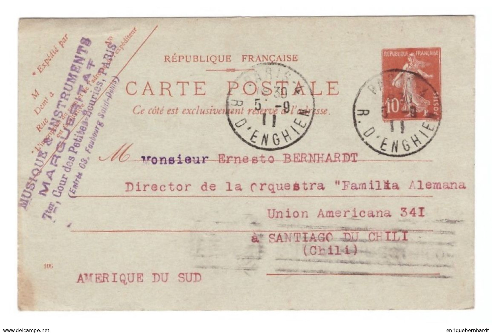 RÉPUBLIQUE FRANÇAISE // CARTE POSTALE // 1911 - Other & Unclassified