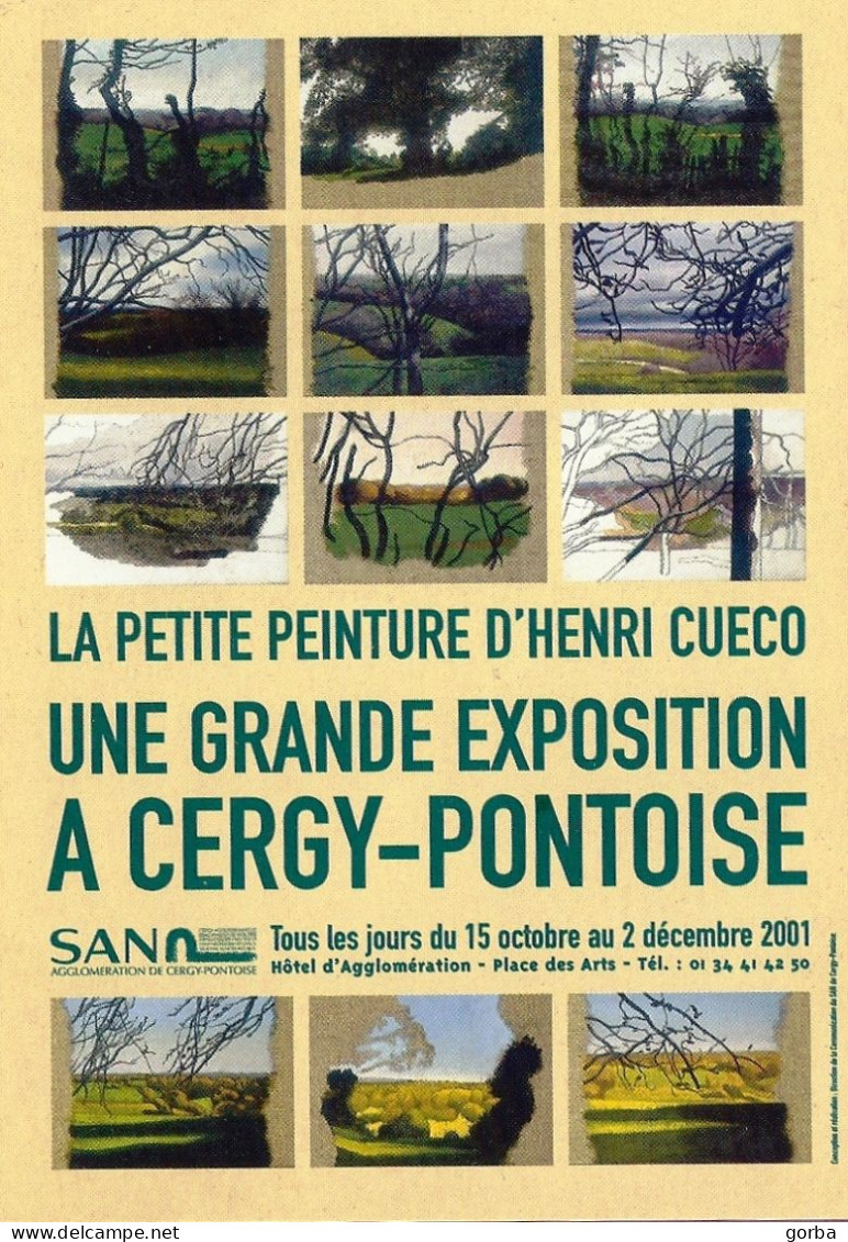 *CPM  - La Petite Peinture D'Henri CUECO - Exposition Hôtel D'Agglomération Cergy Pontoise (95) - Ausstellungen