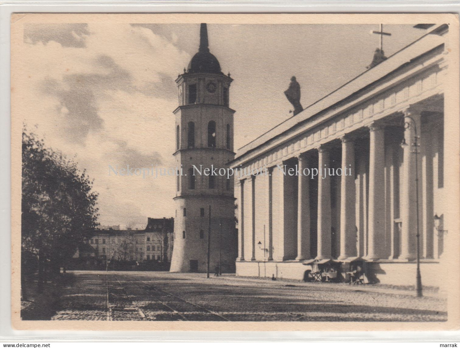 Vilnius, Katedros Aikštė, J. Bulhak, Apie 1930 M. Fotoatvirukas - Litauen