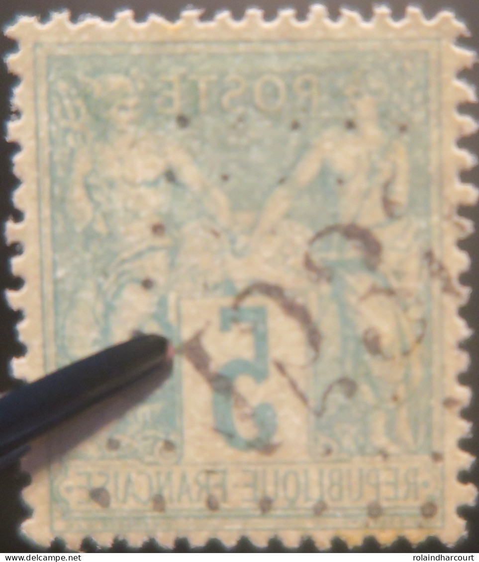 R1311/3156 - FRANCE - SAGE TYPE II N°75 - GC1539 >>> Oblitération Du Jour De L'an - 1876-1898 Sage (Type II)