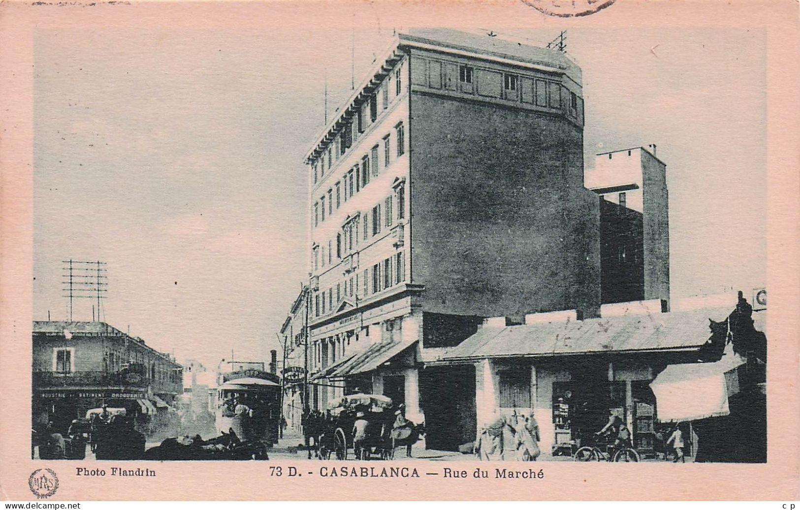 Casablanca - Rue Du Marché -  CPA°J - Casablanca