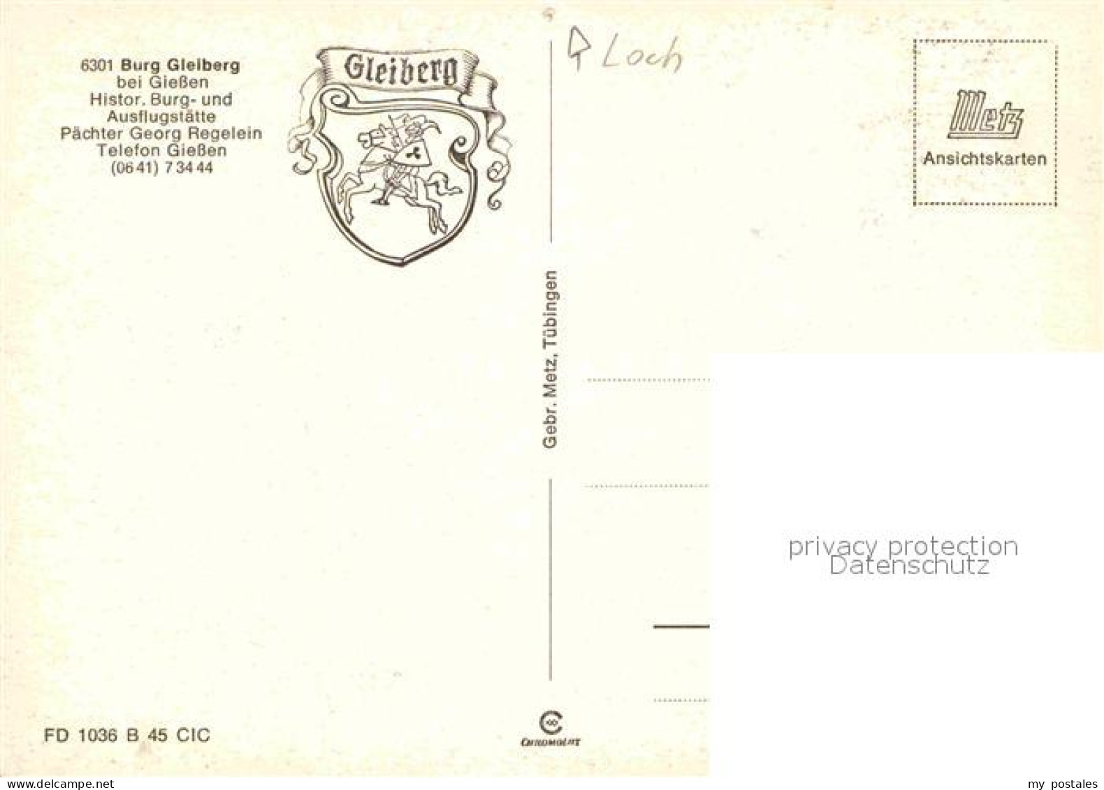 72828291 Gleiberg Historische Burg Und Ausflugsstaette Gaststaette Wappen Gleibe - Other & Unclassified