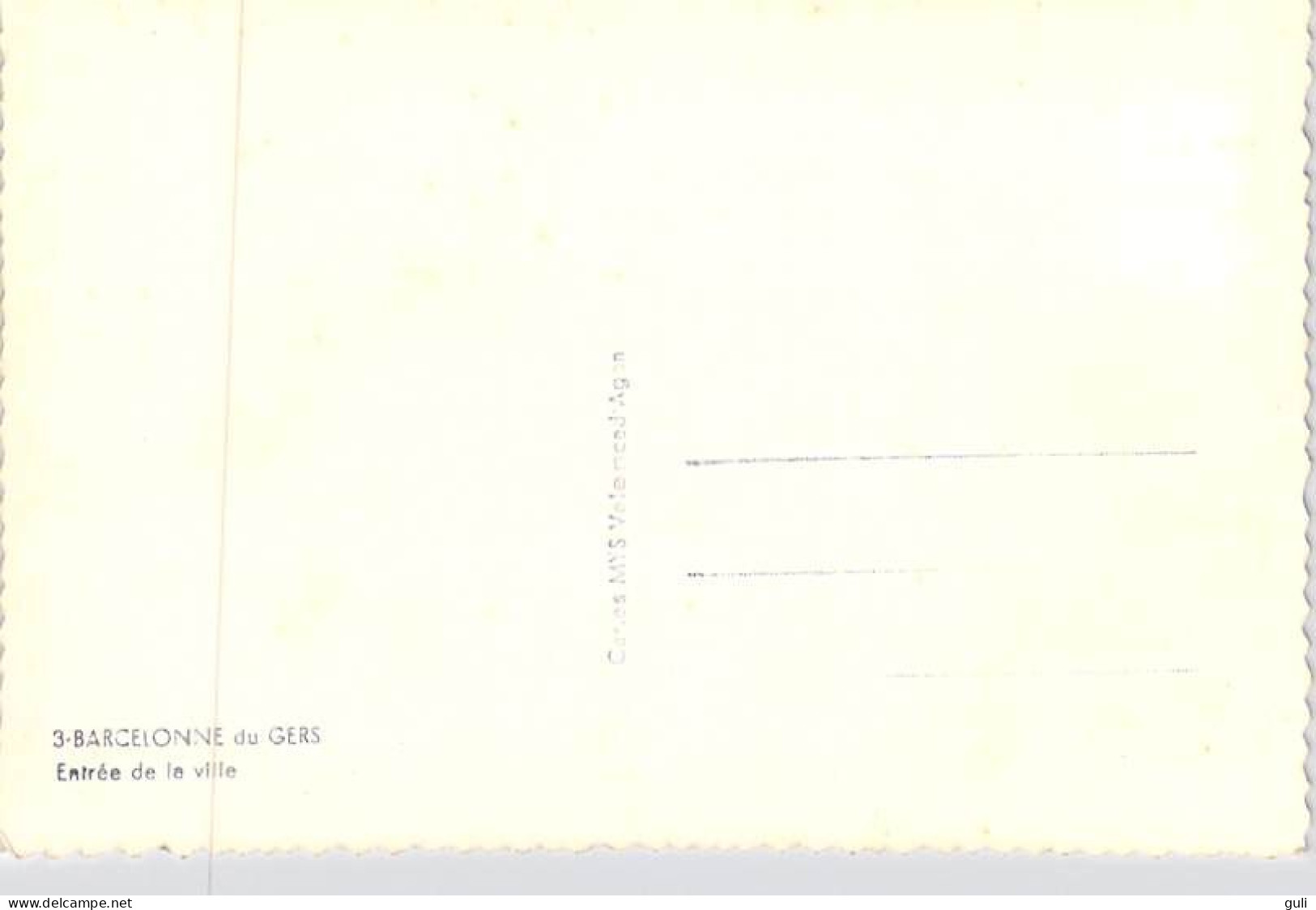 [32] Gers >  BARCELONNE Du GERS Entrée De La Ville  (vélo Vélos Cycle Cycles) Editions MYS Valence D'Agen N°3* PRIX FIXE - Other & Unclassified