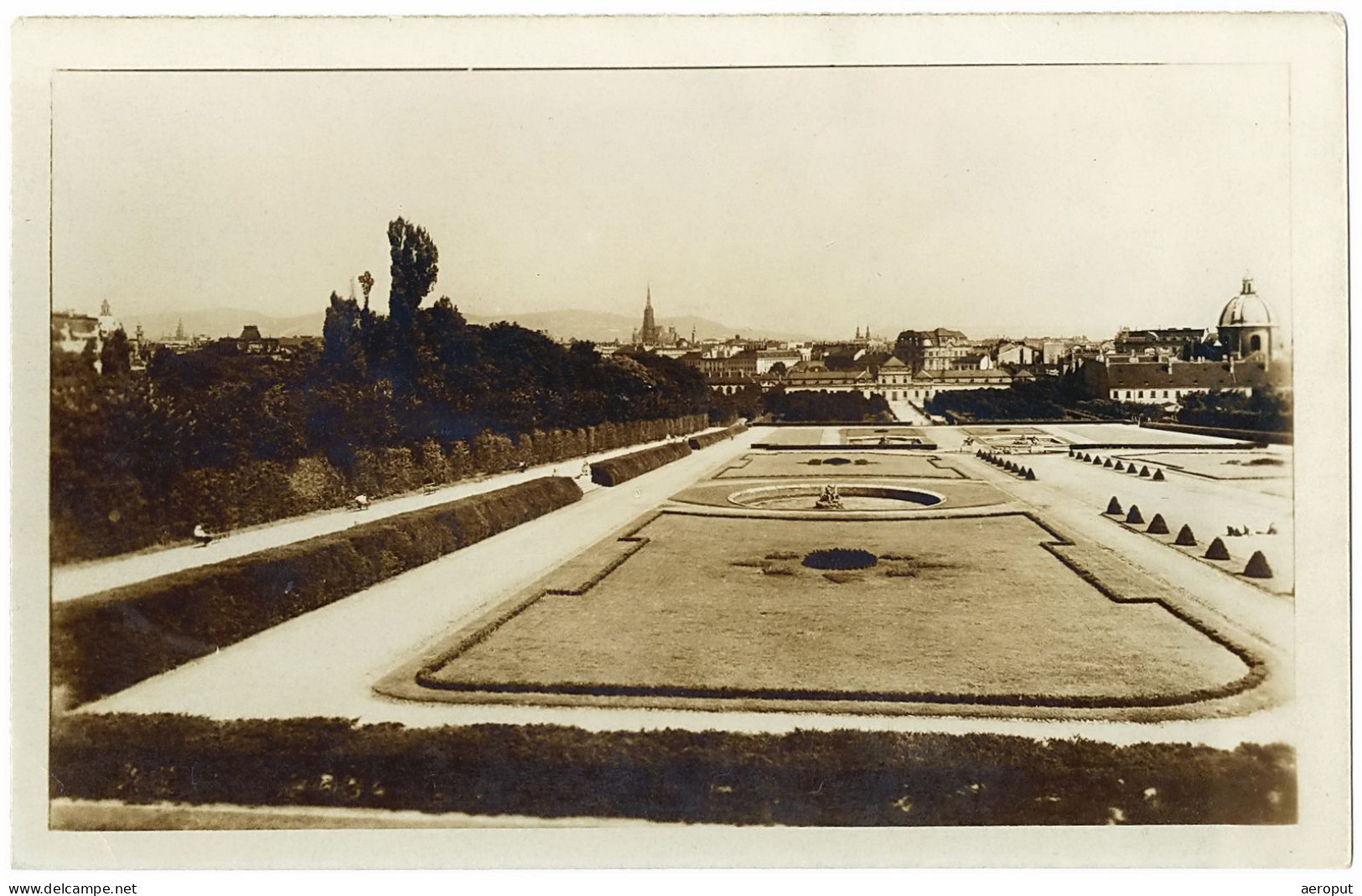 Vienna | Austria | Blick Auf Den Park Vom Oberen Schloss Belvedere, Verlag O. Scheider, Wien - Belvedere