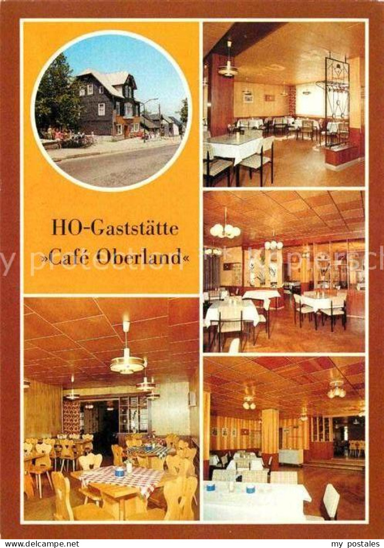 72827587 Neuhaus Rennweg HO-Gaststaette Cafe Oberland Neuhaus Rennweg - Otros & Sin Clasificación