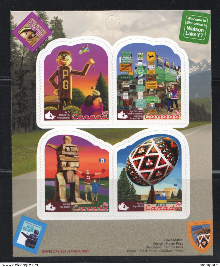 2009  Roadside Attractions Series 1- Booklet Pane Of 4 Se-tenant Sc 2336 MNh - Ongebruikt