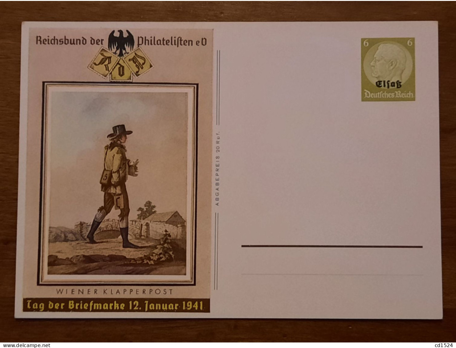 WWII - Carte Postale Allemande - Non Circulée - 1941 - Excellent état - War 1939-45