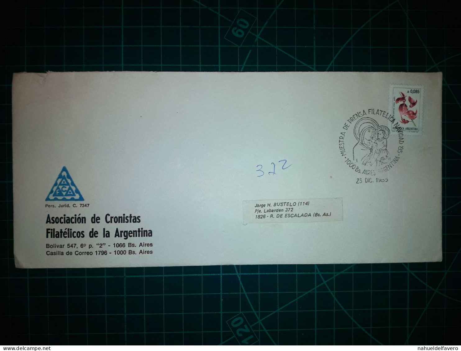 ARGENTINE, Longue Enveloppe Appartenant à "l'Association Des Chroniques Philatéliques D'Argentine" Circulait Des Remèdes - Used Stamps