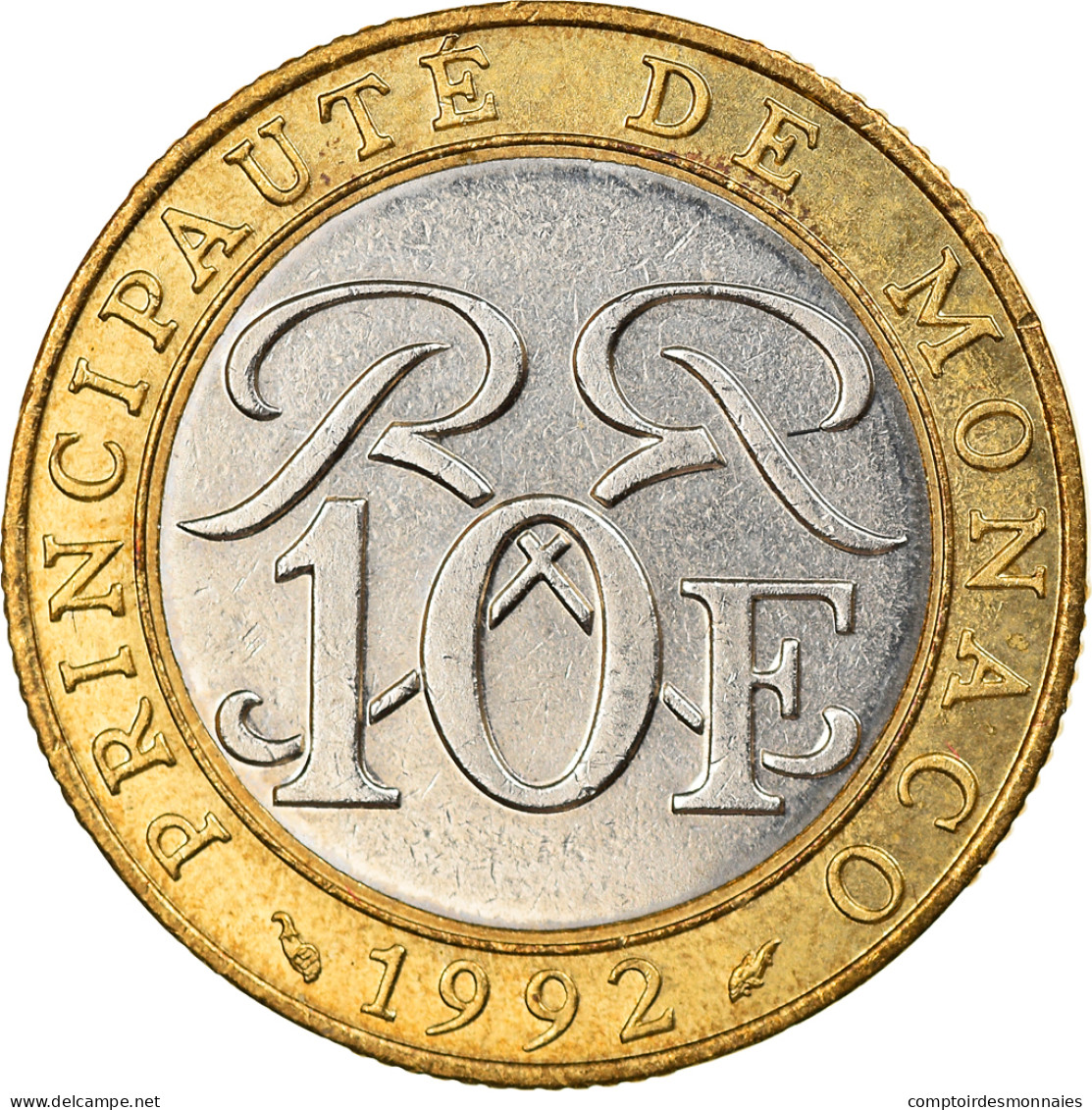 Monnaie, Monaco, Rainier III, 10 Francs, 1995, SUP, Bi-Metallic, Gadoury:MC 160 - 1960-2001 Neue Francs