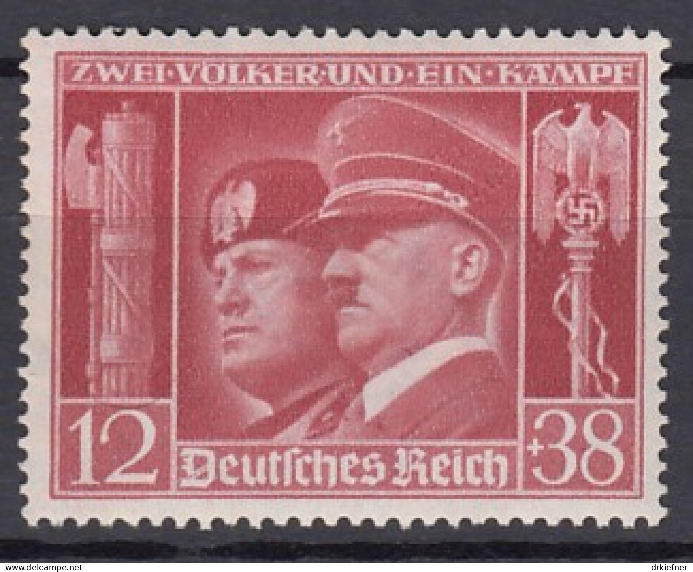 DR  763, Ungebraucht *, Deutsch-italienische Waffenbrüderschaft, 1941 - Neufs