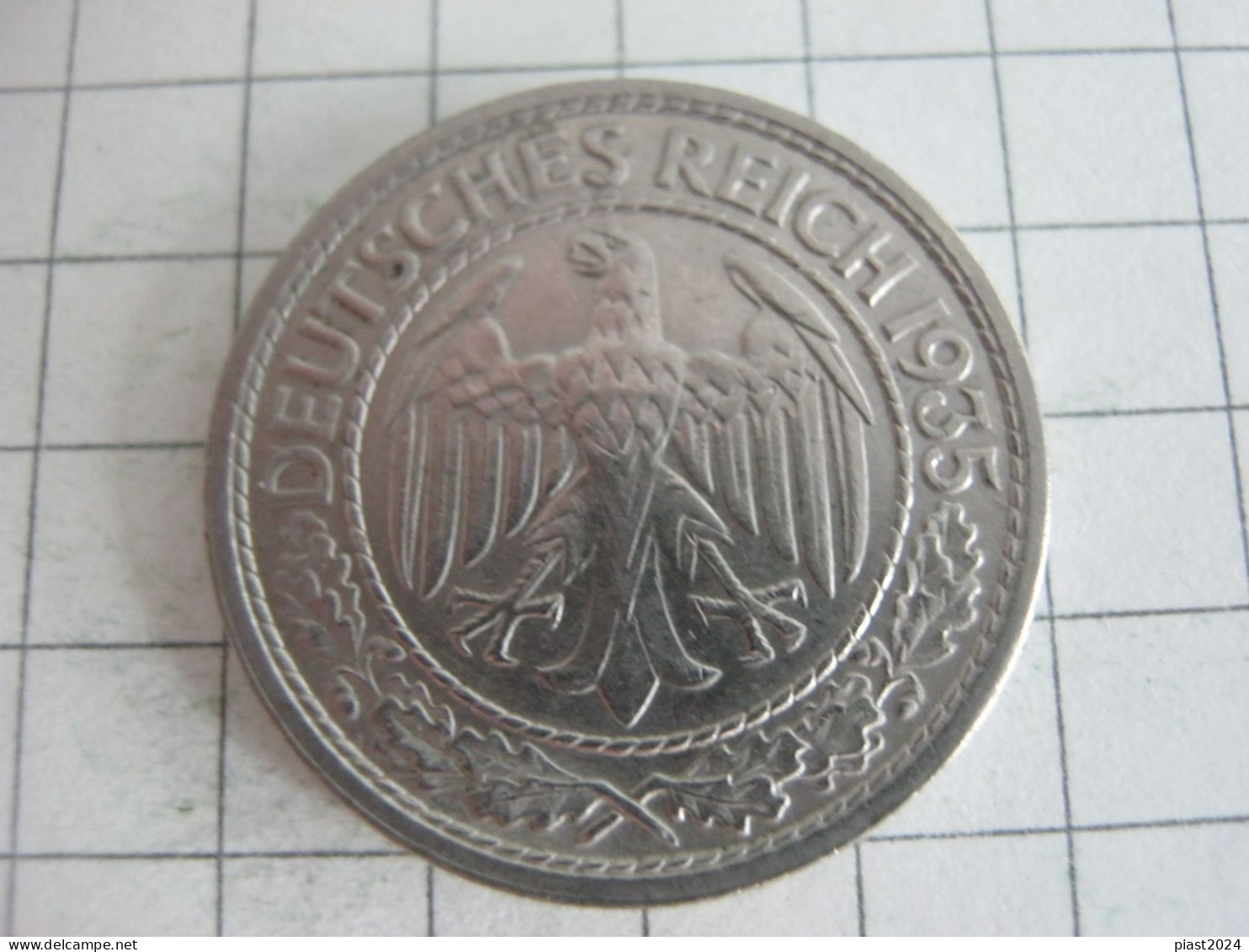 Germany 50 Reichspfennig 1935 J - 50 Renten- & 50 Reichspfennig