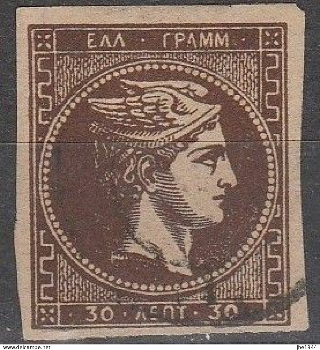 Grece N° 0041 30 L Brun - Used Stamps