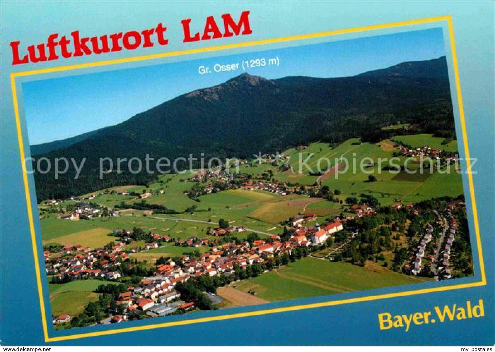 72827028 Lam Oberpfalz Luftkurort Bayerischer Wald Fliegeraufnahme Lam - Sonstige & Ohne Zuordnung