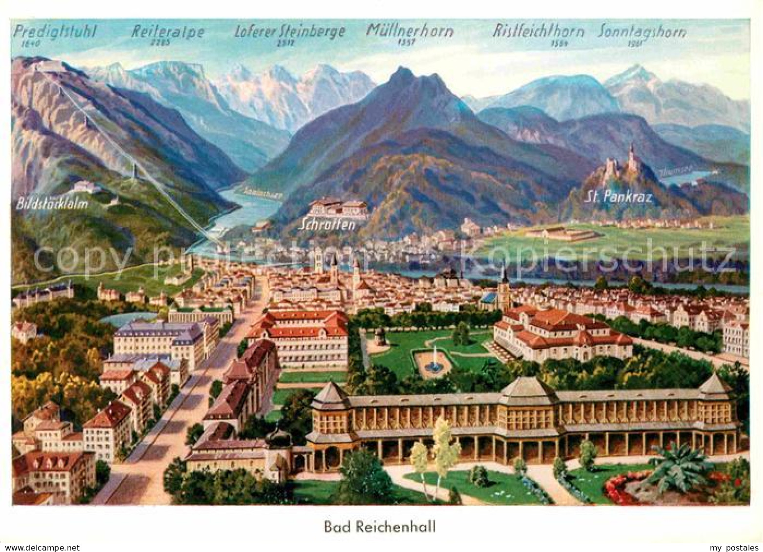 72827016 Bad Reichenhall Gesamtansicht Kurort Alpenpanorama Bad Reichenhall - Bad Reichenhall