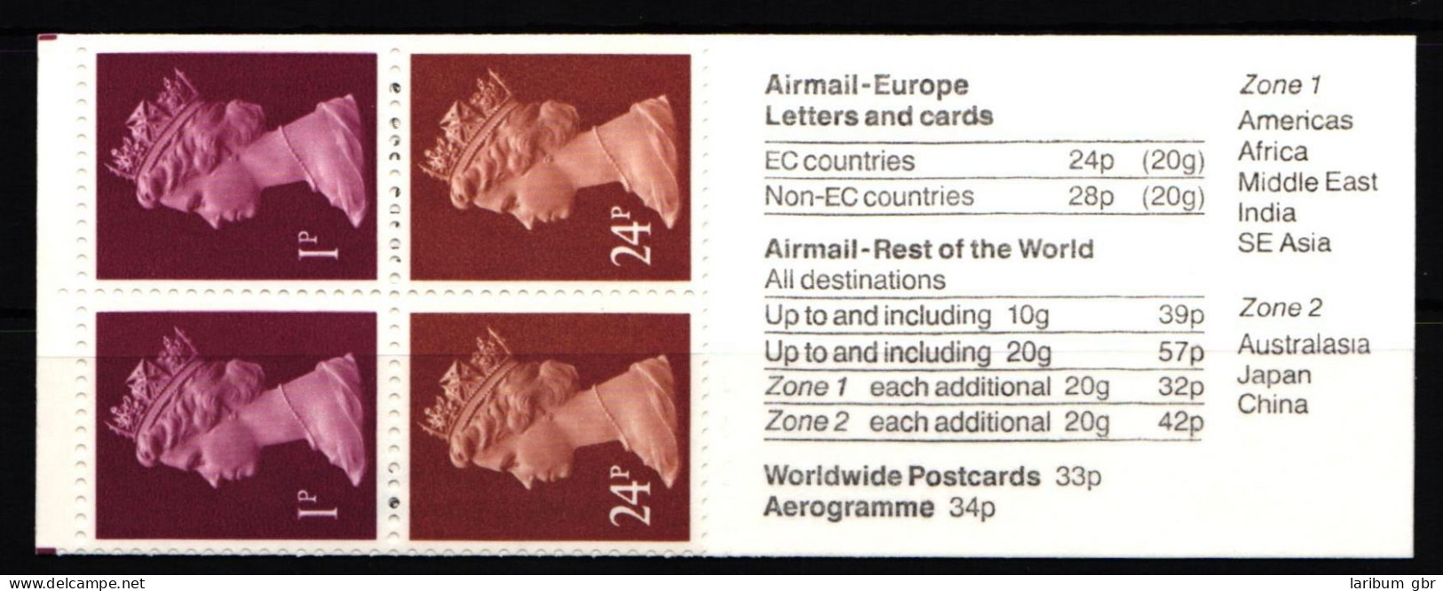 Großbritannien MH 97 Postfrisch Markenheftchen #KL877 - Sonstige & Ohne Zuordnung