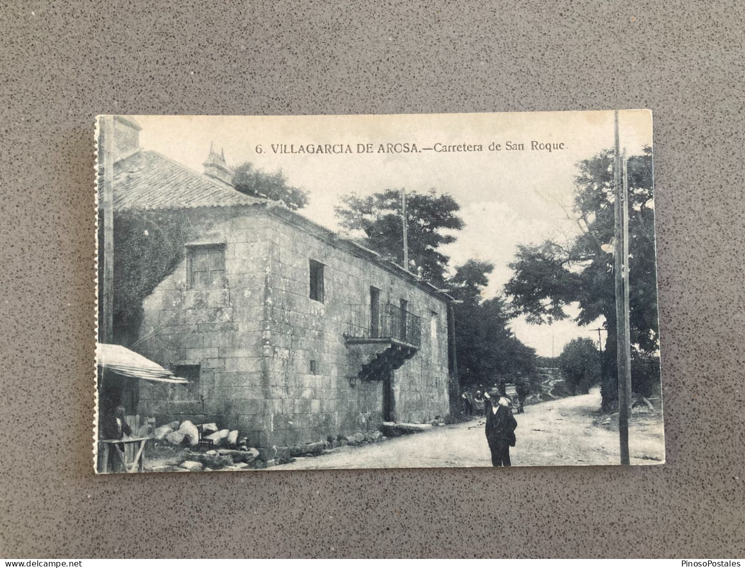 Villagarcia De Arosa - Carretera De San Roque Postale Postcard - Pontevedra