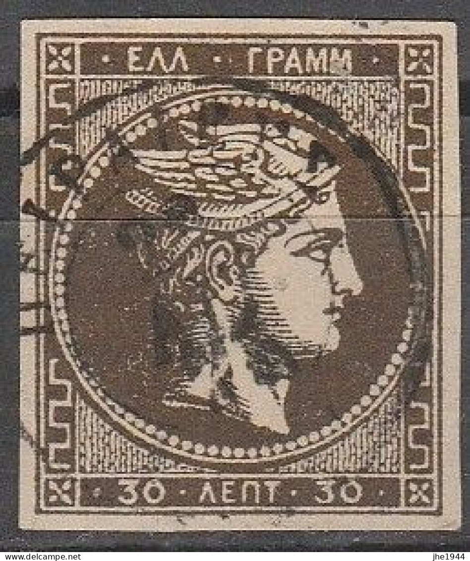 Grece N° 0041 30 L Brun - Used Stamps