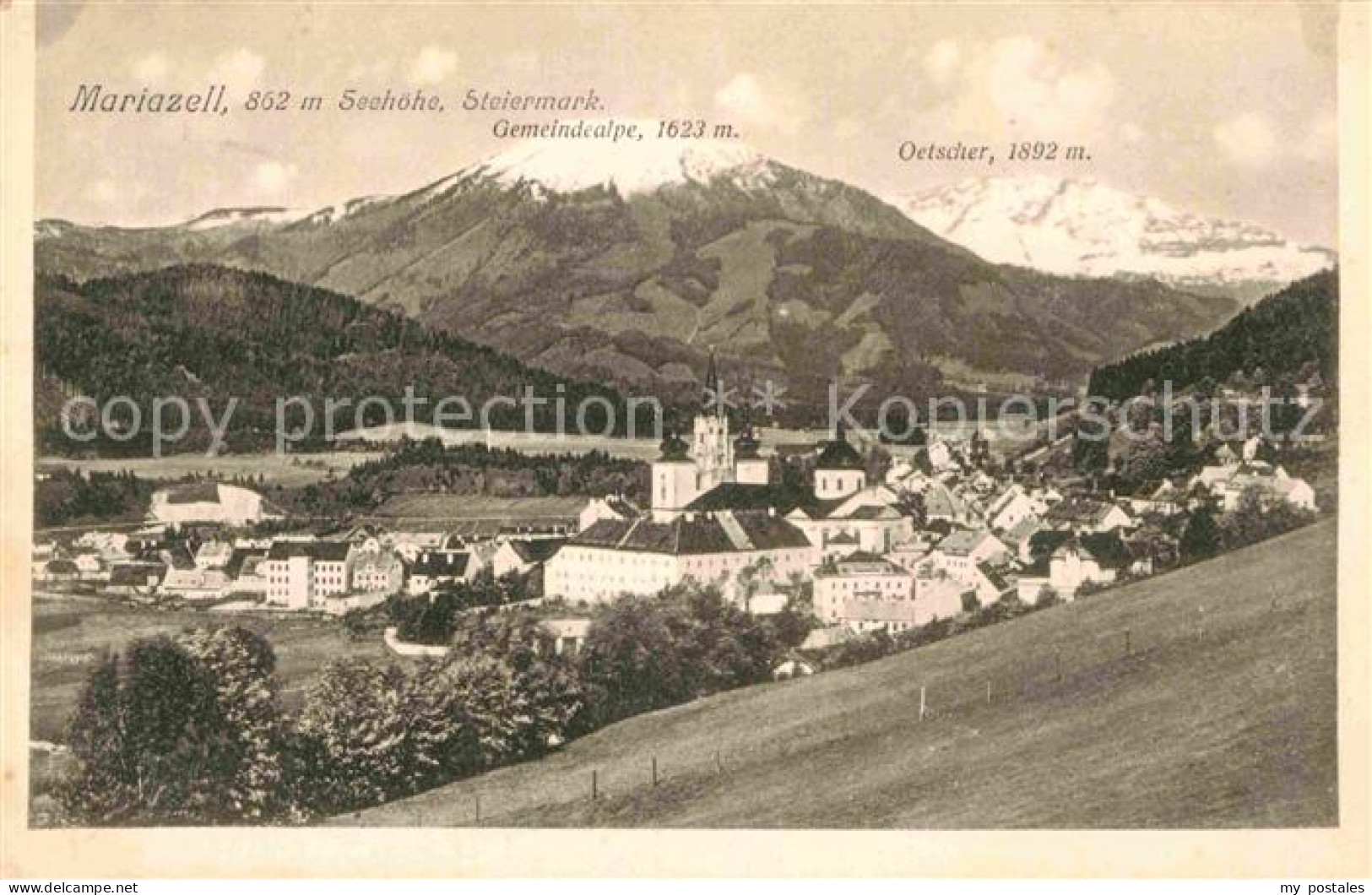 72826742 Mariazell Steiermark Mit Gemeindealpe Und Oetscher Mariazell - Altri & Non Classificati