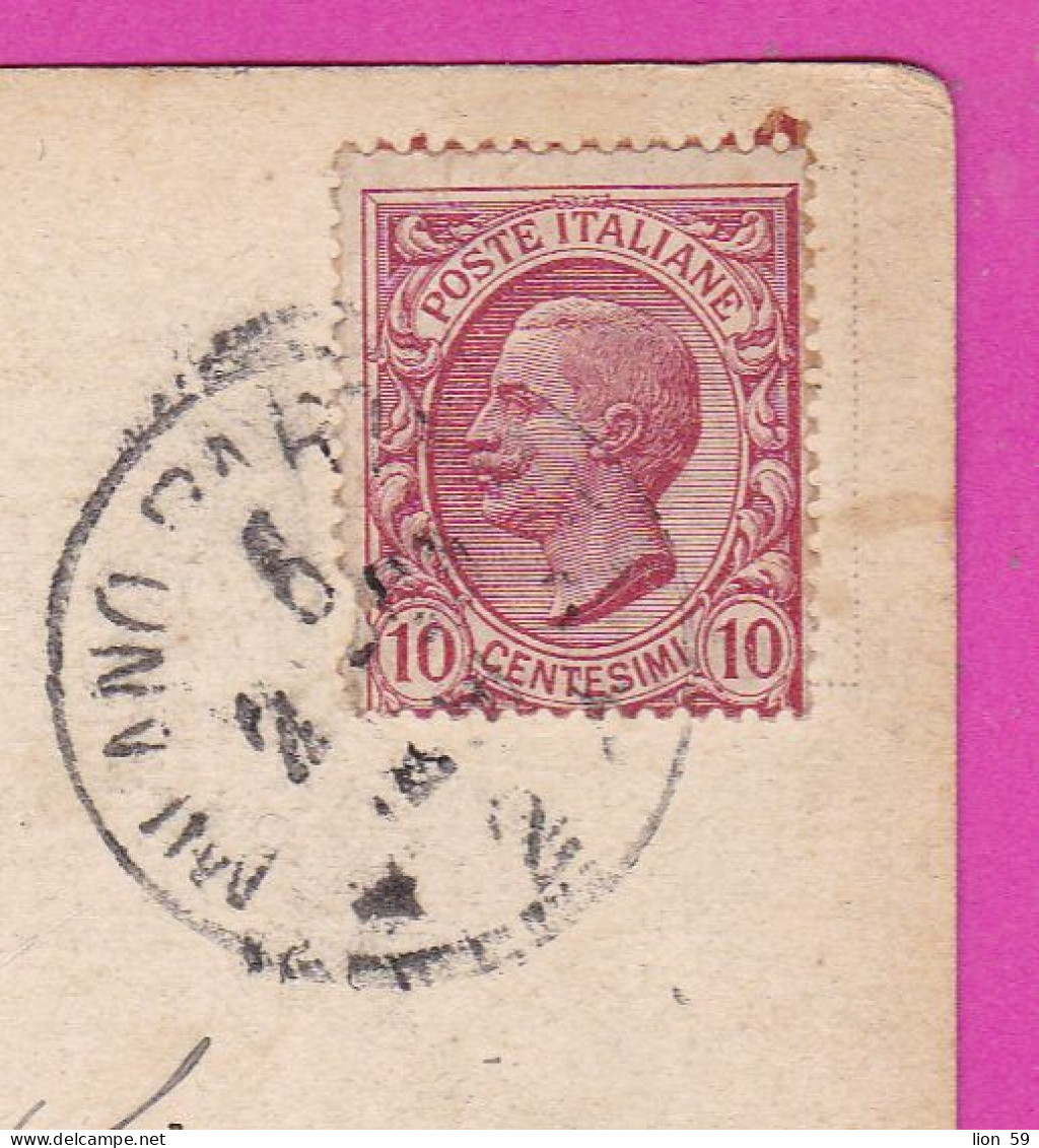 294077 / Italy - MILANO Monumento A Giuseppe Parini PC 1920 USED - 10 Cent. Vittorio Emanuele III - Marcophilia