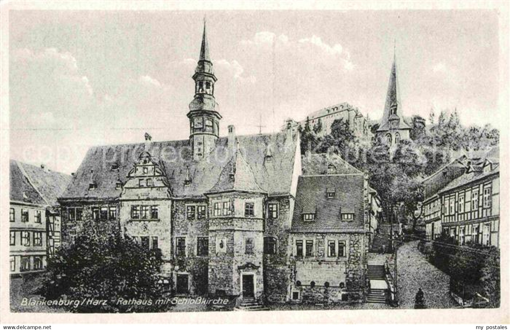 72826642 Blankenburg Harz Rathaus Mit Schlosskirche Blankenburg - Blankenburg