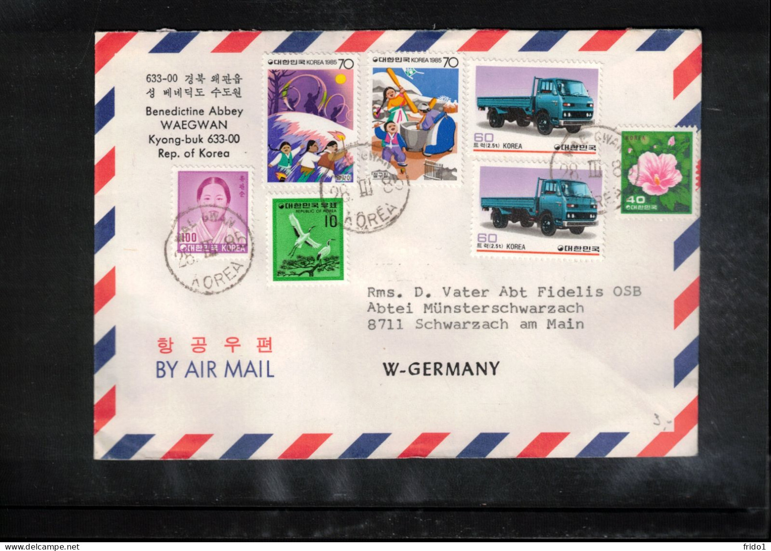 South Korea 1985 Interesting Airmail Letter - Corea Del Sur