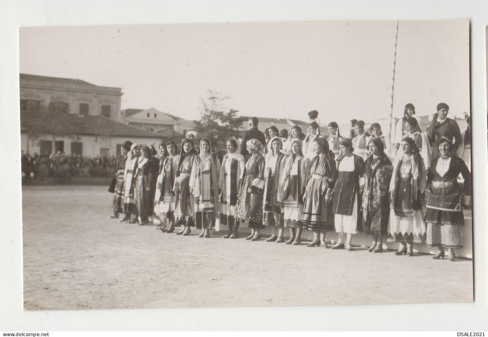 Greece Traditional Macedonian Women Costumes Scene 1920s/30s Photo By Photographer G. LYKIDOU/Lykidis THESSALONIKI 25339 - Lieux