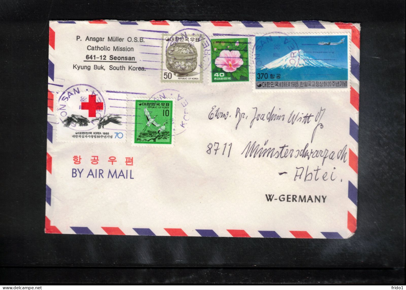 South Korea 1986 Interesting Airmail Letter - Corea Del Sur