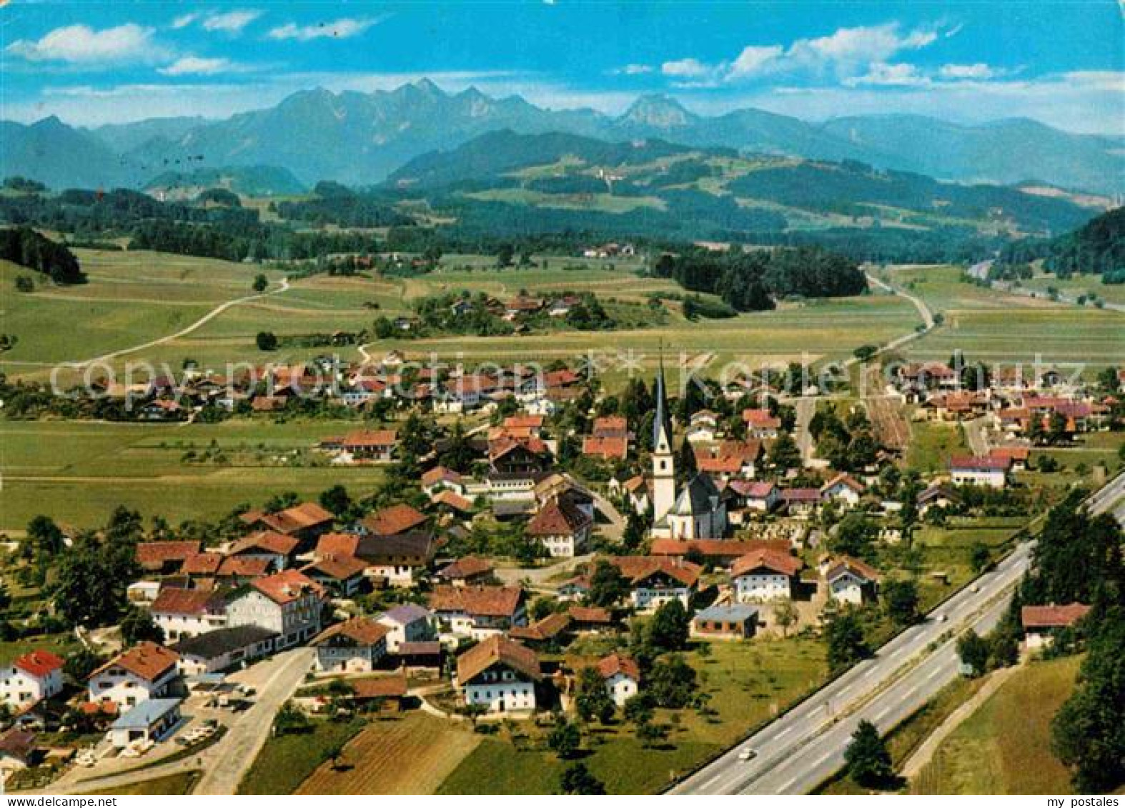 72826428 Frasdorf Panorama Blick Zum Wendelstein Bayerische Alpen Fliegeraufnahm - Other & Unclassified