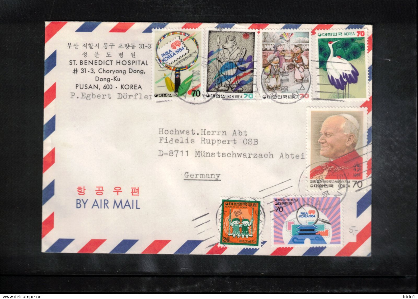 South Korea 1985 Interesting Airmail Letter - Corea Del Sur