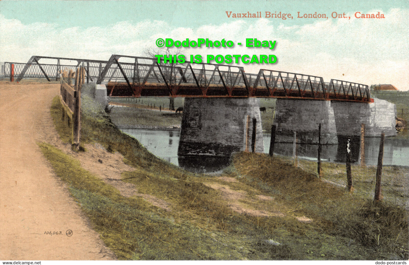 R344850 Canada. Vauxhall Bridge. London Ont. Valentine - Other & Unclassified