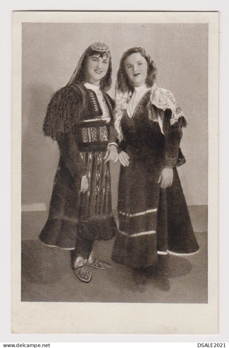 Albanien Albanie Albania Albanian Traditional Women Costumes, Vintage Photo Postcard RPPc AK (61220) - Albanien