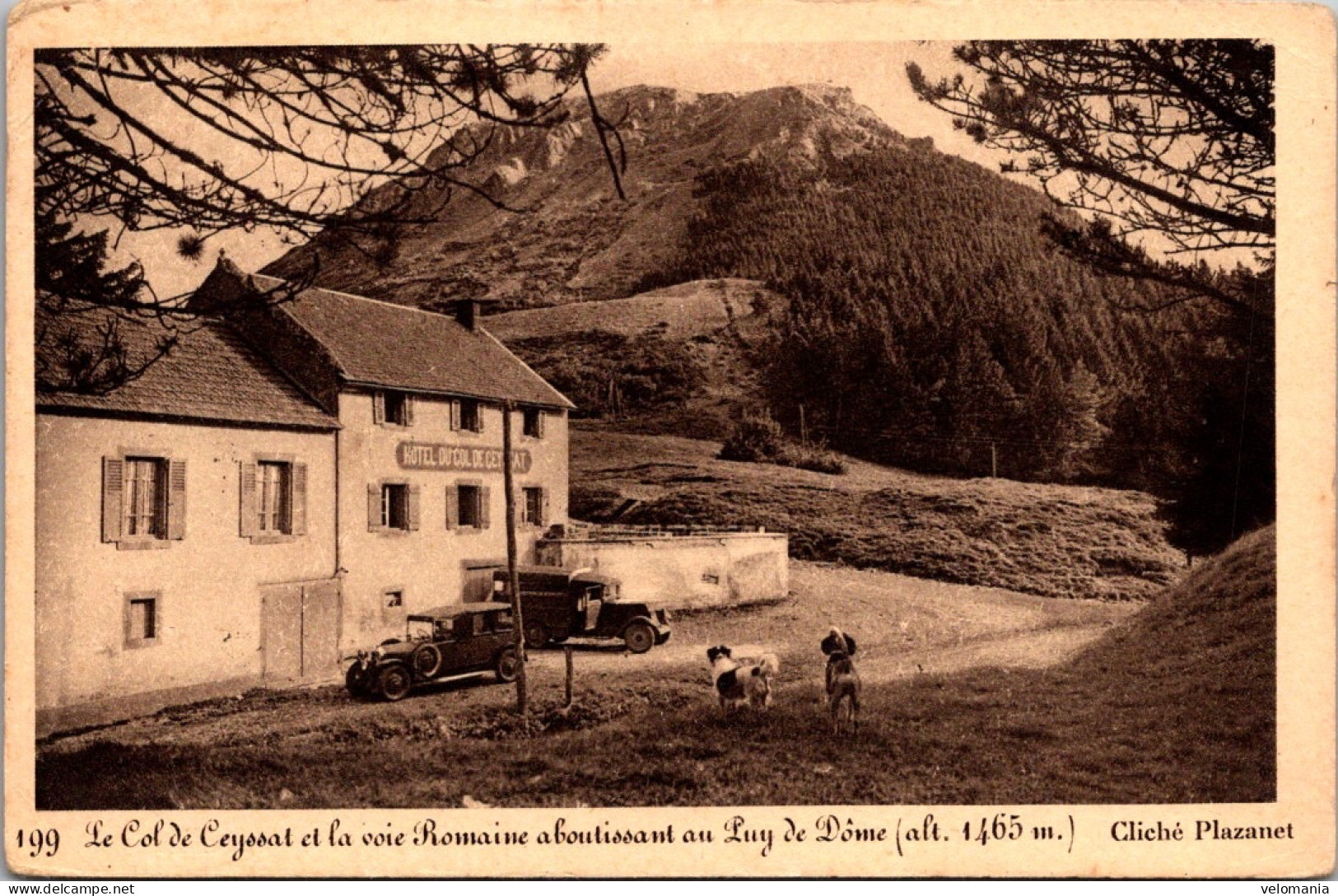 20688 Cpa 63 Le Col De Ceyssat Et La Voie Romaine Aboutissant Au Puy De Dôme - Autres & Non Classés