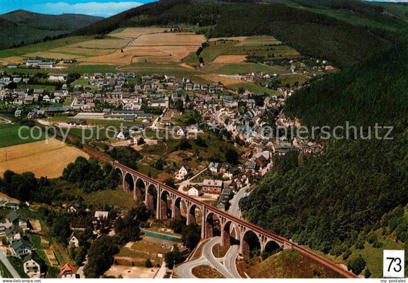 72826012 Willingen Sauerland Fliegeraufnahme Viadukt Willingen Sauerland - Andere & Zonder Classificatie