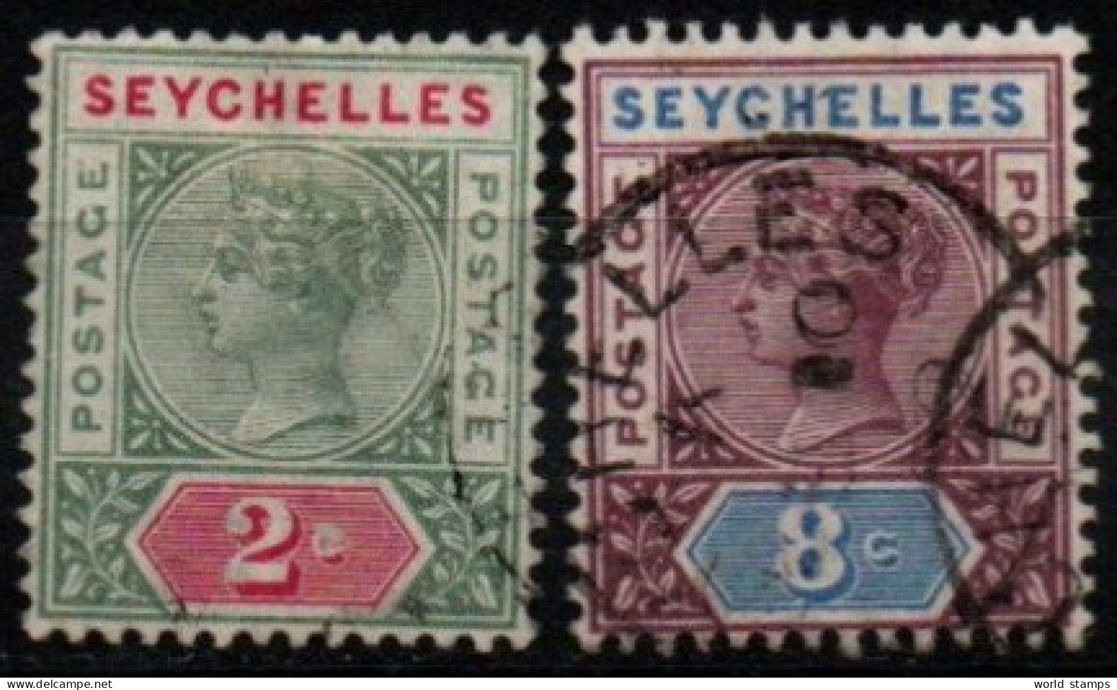 SEYCHELLES 1890 O - Seychelles (...-1976)