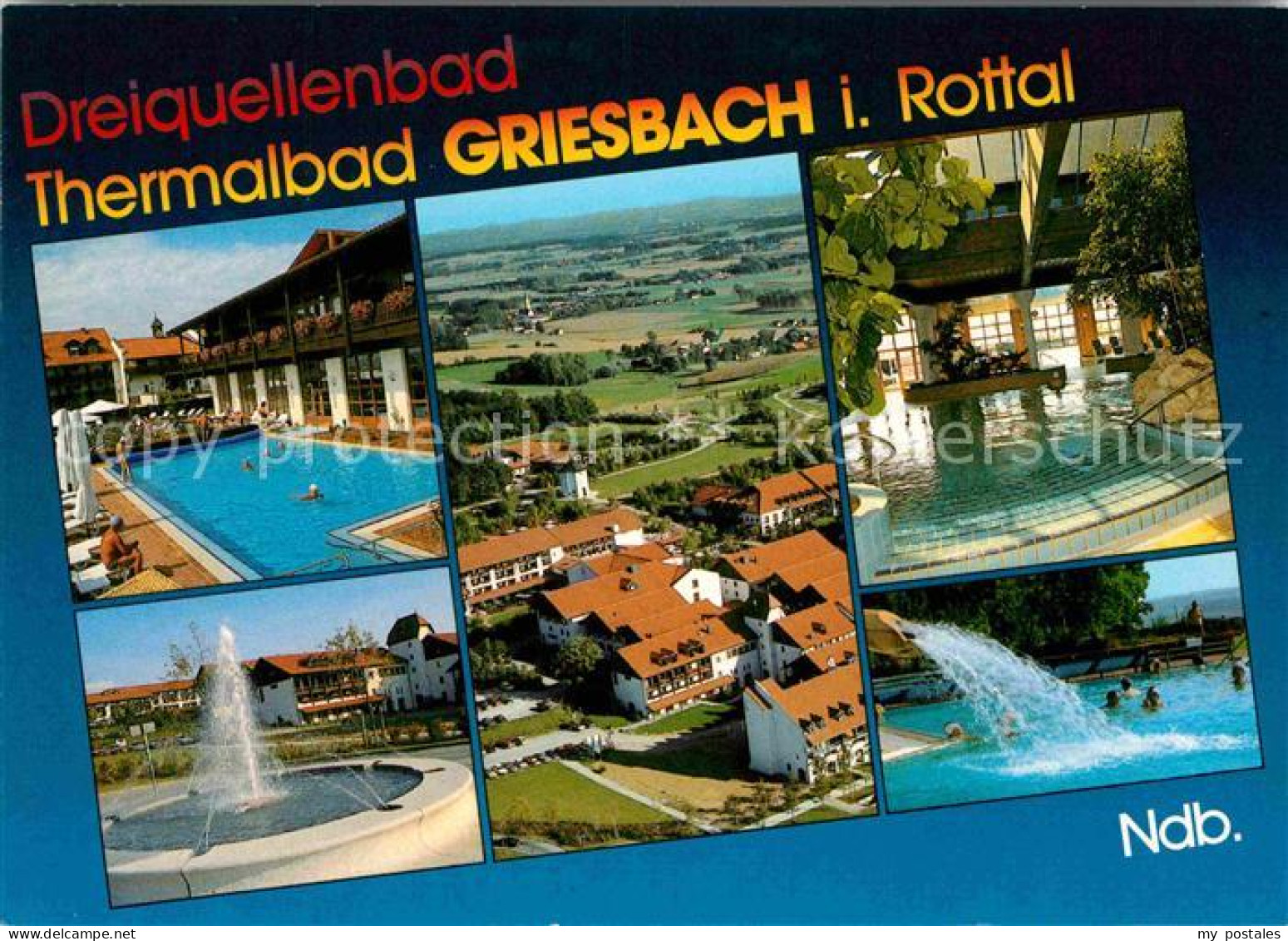 72825875 Griesbach Rottal Dreiquellenbad Thermalbad Kurgebiet Fliegeraufnahme Gr - Other & Unclassified
