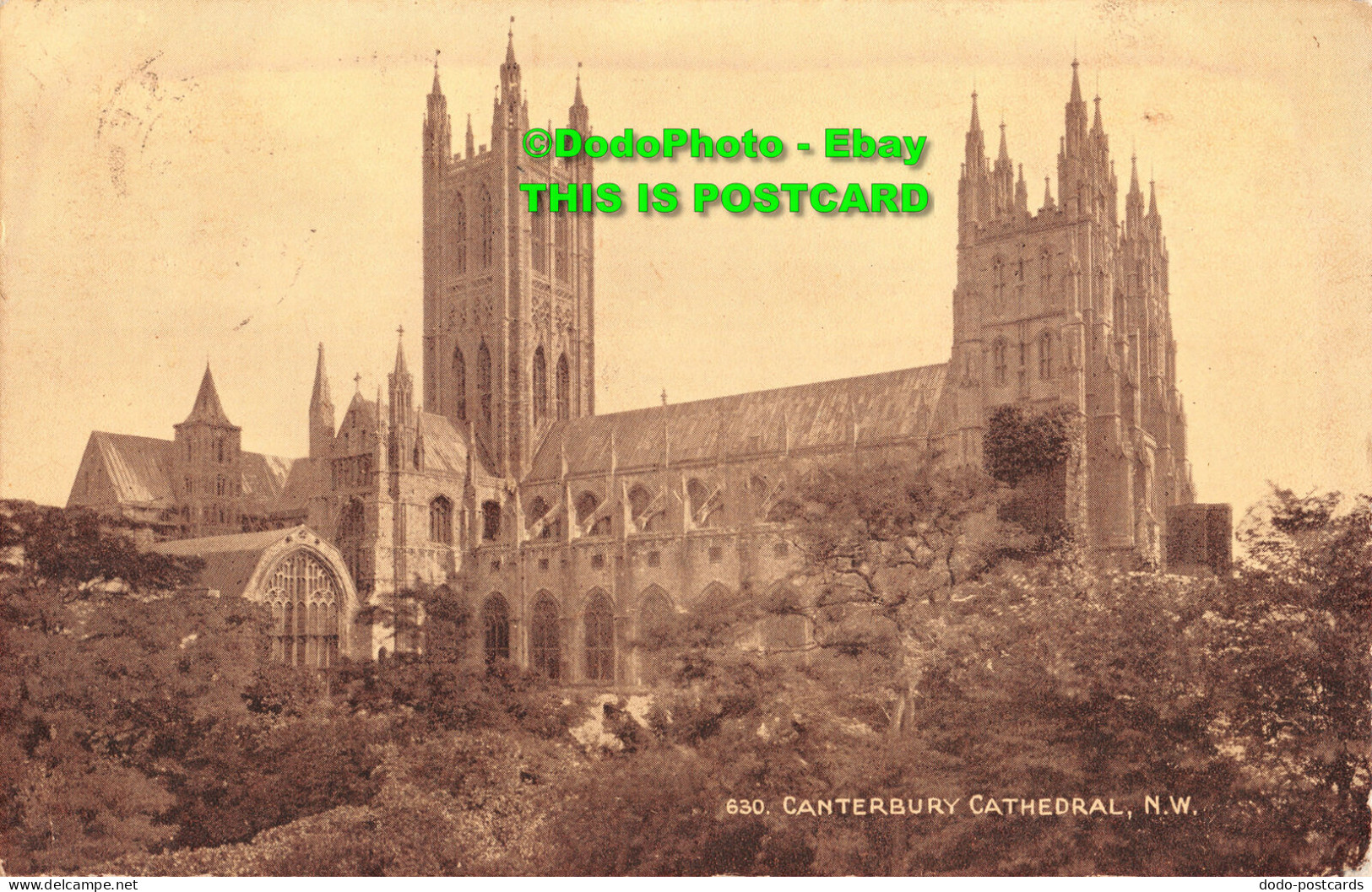 R344508 Canterbury Cathedral. N. W. The Photochrom. Sepiatone Series - Monde