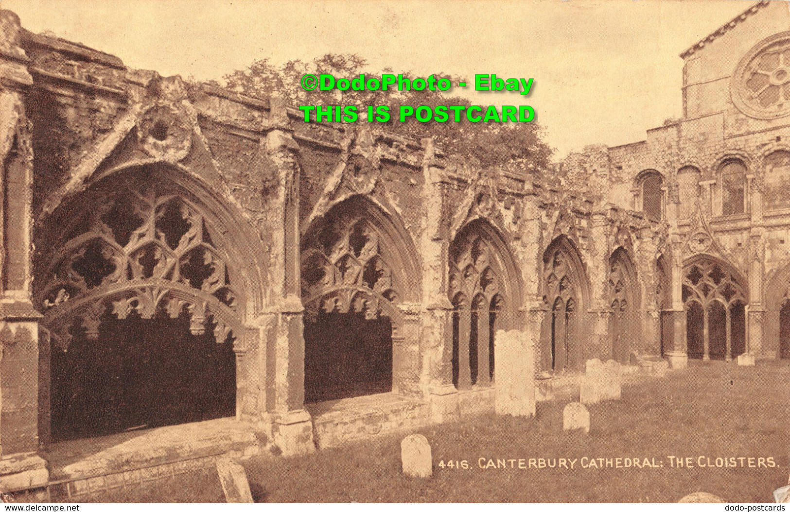 R344509 Canterbury Cathedral. The Cloisters. The Photochrom. Sepiatone Series - Monde